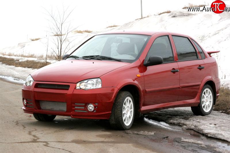 479 р. Комплект молдингов (4 шт.) Атланта на двери Лада Калина 1118 седан (2004-2013) (Неокрашенные)  с доставкой в г. Белгород