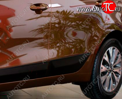 1 029 р. Молдинг двери RA (задний левый)  KIA Ceed  2 JD (2012-2018) дорестайлинг, хэтчбэк, рестайлинг, хэтчбэк (Поверхность шагрень)  с доставкой в г. Белгород