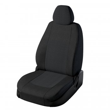 Чехлы для сидений Lord Autofashion Турин (жаккард) KIA Ceed 2 JD рестайлинг, хэтчбэк (2015-2018) (Чёрный, вставка Вега)