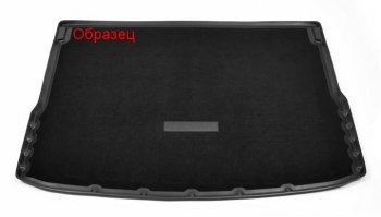 Комбинированый коврик с повышенной износостойкостью в багажник Unidec (полиуретан, текстиль) KIA Ceed 3 CD хэтчбэк (2018-2025) (Черный)