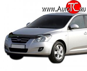 1 099 р. Дефлектор капота NovLine  KIA Ceed  1 ED (2006-2010) дорестайлинг универсал, дорестайлинг, хэтчбэк 5 дв.  с доставкой в г. Белгород