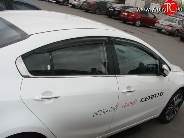 2 899 р. Дефлекторы окон (ветровики) 4 шт. Novline KIA Cerato 3 YD дорестайлинг седан (2013-2016)  с доставкой в г. Белгород