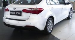 1 389 р. Защитная накладка на задний бампер RA KIA Cerato 3 YD дорестайлинг седан (2013-2016)  с доставкой в г. Белгород. Увеличить фотографию 4