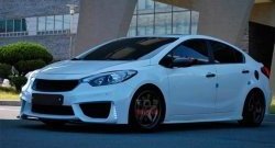 18 999 р. Передний бампер Drive KIA Cerato 3 YD дорестайлинг седан (2013-2016) (Неокрашенный)  с доставкой в г. Белгород. Увеличить фотографию 2