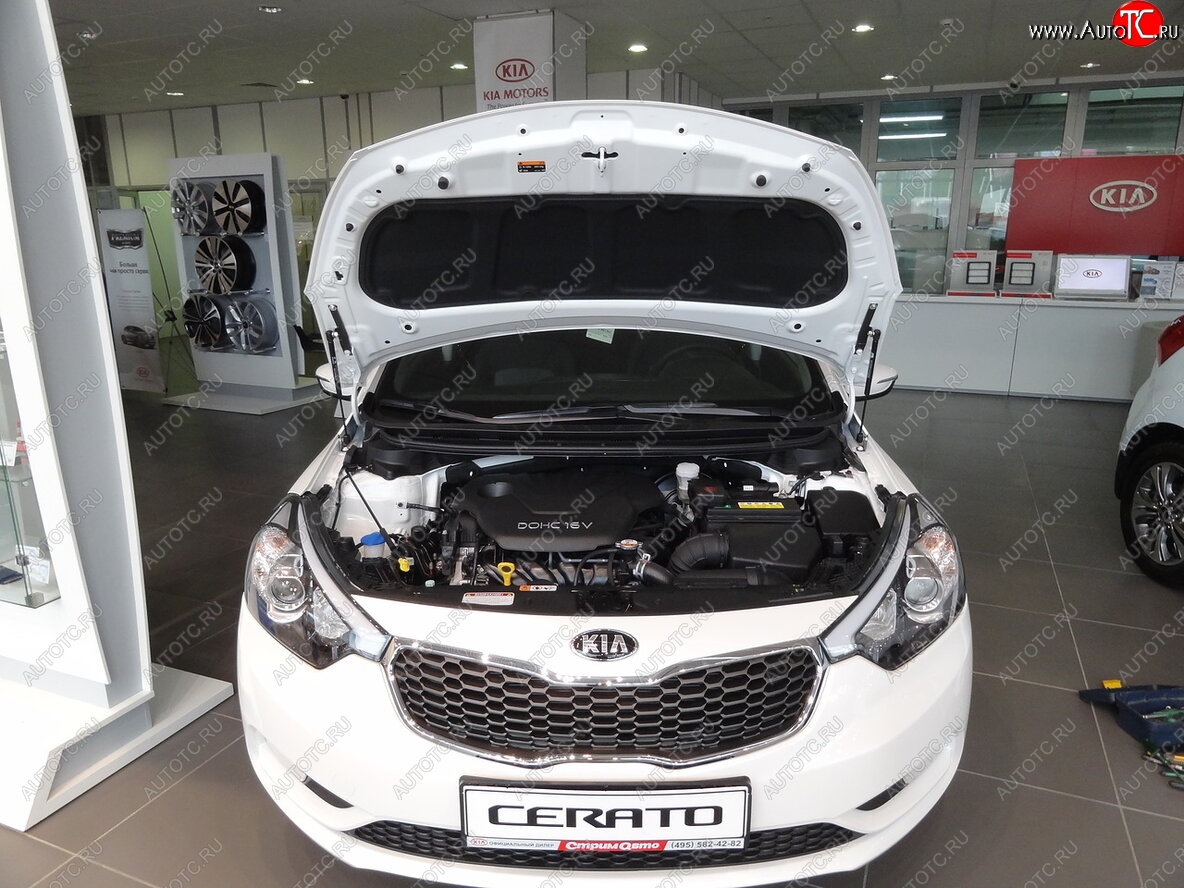 2 049 р. Упоры капота Russtal KIA Cerato 3 YD дорестайлинг седан (2013-2016)  с доставкой в г. Белгород