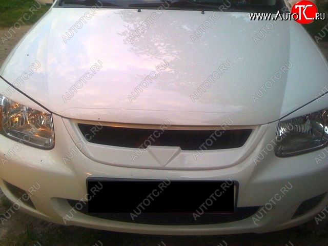 1 149 р. Реснички на фары CT KIA Cerato 1 LD хэтчбэк (2004-2007) (Неокрашенные)  с доставкой в г. Белгород
