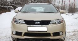 4 599 р. Накладка на передний бампер GT Dynamics KIA Cerato 2 TD седан (2008-2013) (Неокрашенная)  с доставкой в г. Белгород. Увеличить фотографию 2