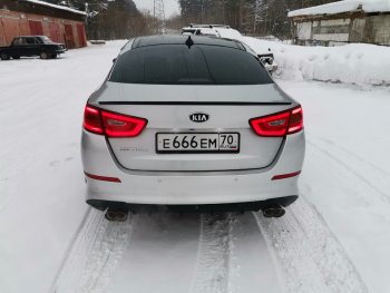 3 399 р. Лип спойлер АВТОКРАТ KIA Optima 3 TF дорестайлинг седан (2010-2013) (Неокрашенный)  с доставкой в г. Белгород. Увеличить фотографию 4