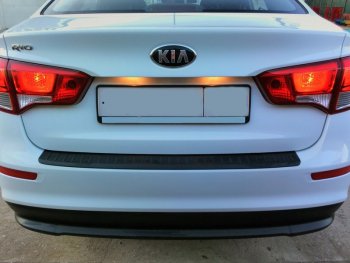1 089 р. Накладка защитная на задний бампер Yuago KIA Rio 3 QB дорестайлинг седан (2011-2015)  с доставкой в г. Белгород. Увеличить фотографию 2