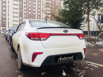 3 399 р. Лип спойлер АВТОКРАТ KIA Rio 3 QB рестайлинг седан (2015-2017) (Неокрашенный)  с доставкой в г. Белгород. Увеличить фотографию 11