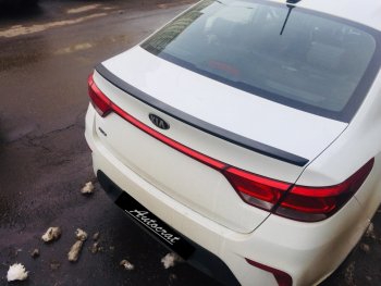 3 399 р. Лип спойлер АВТОКРАТ KIA Rio 3 QB рестайлинг седан (2015-2017) (Неокрашенный)  с доставкой в г. Белгород. Увеличить фотографию 6