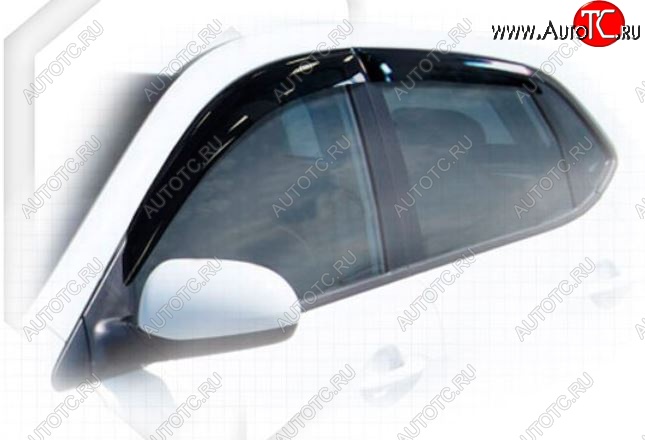 2 099 р. Дефлектора окон CA-Plastiс KIA Rio 3 QB хэтчбек 5 дв. рестайлинг (2015-2017) (Classic полупрозрачный, Без хром.молдинга)  с доставкой в г. Белгород