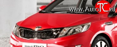 10 599 р. Капот Стандартный KIA Rio 3 QB дорестайлинг седан (2011-2015) (Окрашенный)  с доставкой в г. Белгород