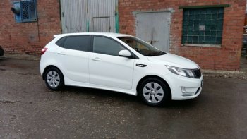 4 099 р. Пороги накладки Drive KIA Rio 3 QB хэтчбек 5 дв. рестайлинг (2015-2017) (Неокрашенные)  с доставкой в г. Белгород. Увеличить фотографию 4