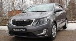 1 289 р. Реснички на фары RA KIA Rio 3 QB хэтчбек 5 дв. дорестайлинг (2011-2015) (Неокрашенные)  с доставкой в г. Белгород. Увеличить фотографию 3
