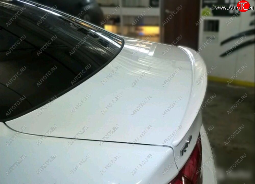 2 799 р. Лип спойлер АВТОКРАТ KIA Rio 3 QB дорестайлинг седан (2011-2015) (Неокрашенный)  с доставкой в г. Белгород