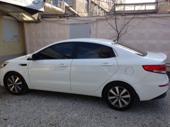 2 799 р. Лип спойлер АВТОКРАТ KIA Rio 3 QB дорестайлинг седан (2011-2015) (Неокрашенный)  с доставкой в г. Белгород. Увеличить фотографию 2