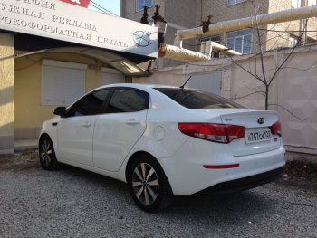 2 799 р. Лип спойлер АВТОКРАТ KIA Rio 3 QB дорестайлинг седан (2011-2015) (Неокрашенный)  с доставкой в г. Белгород. Увеличить фотографию 3