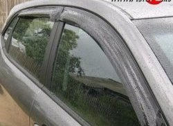 Комплект дефлекторов окон (ветровиков) 4 шт. (хетчбек) SIM KIA Rio 3 QB хэтчбек 5 дв. рестайлинг (2015-2017)