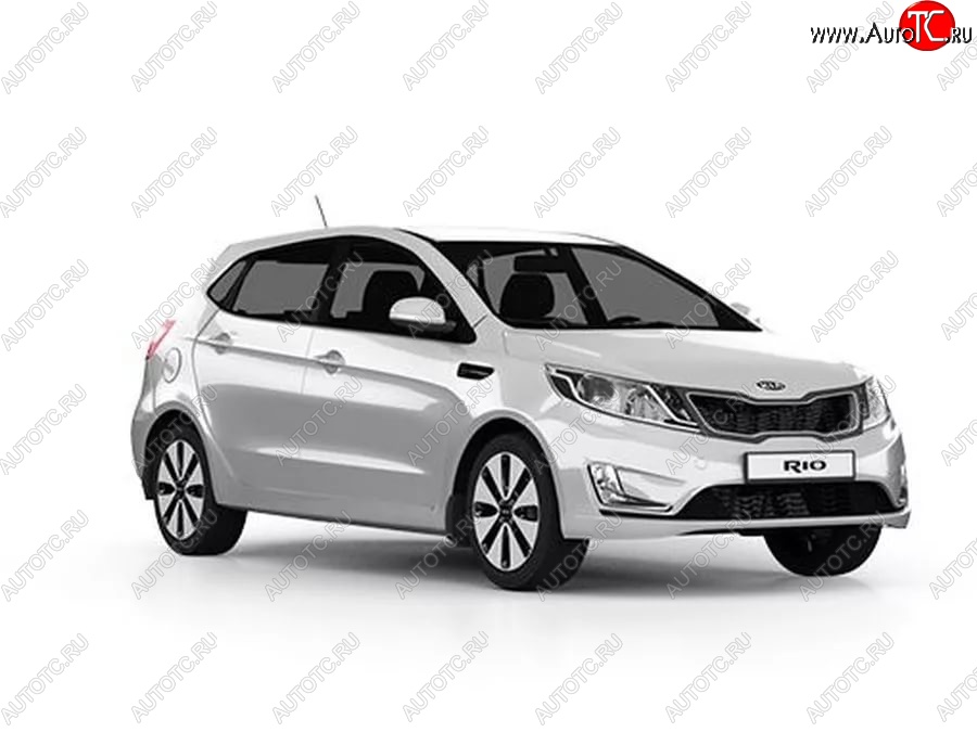 3 659 р. Стандартный передний бампер KIA Rio 3 QB хэтчбек 5 дв. дорестайлинг (2011-2015) (Окрашенный)  с доставкой в г. Белгород