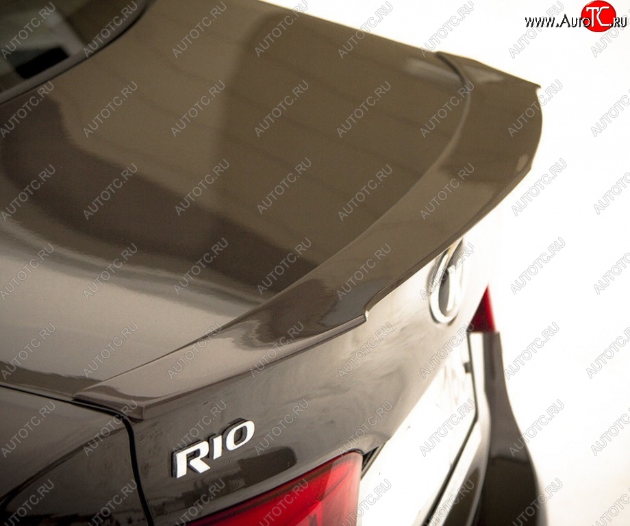 5 999 р. Лип спойлер BS KIA Rio 3 QB дорестайлинг седан (2011-2015) (Неокрашенный)  с доставкой в г. Белгород