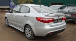 2 549 р. Спойлер LitCompany KIA Rio 3 QB рестайлинг седан (2015-2017) (Неокрашенный)  с доставкой в г. Белгород. Увеличить фотографию 3