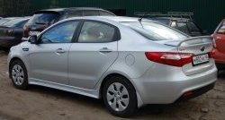2 549 р. Спойлер LitCompany KIA Rio 3 QB рестайлинг седан (2015-2017) (Неокрашенный)  с доставкой в г. Белгород. Увеличить фотографию 4