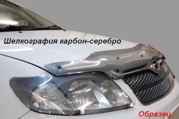 2 159 р. Дефлектор капота CA-Plastic KIA Rio X-line (2017-2021) (Classic черный, Без надписи)  с доставкой в г. Белгород. Увеличить фотографию 9