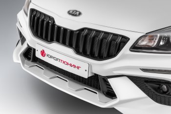 17 499 р. Передний бампер ROTOR KIA Rio 4 FB дорестайлинг седан (2016-2020) (Неокрашенный, без накладок ДХО)  с доставкой в г. Белгород. Увеличить фотографию 4