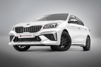 17 499 р. Передний бампер ROTOR KIA Rio 4 FB дорестайлинг седан (2016-2020) (Неокрашенный, без накладок ДХО)  с доставкой в г. Белгород. Увеличить фотографию 5