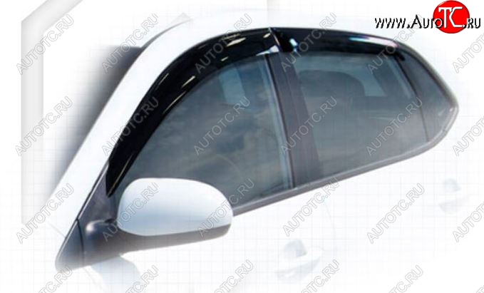 2 099 р. Дефлектора окон CA-Plastiс KIA Rio 3 QB хэтчбек 5 дв. дорестайлинг (2011-2015) (Classic полупрозрачный, Без хром.молдинга)  с доставкой в г. Белгород