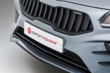 17 499 р. Передний бампер Kudos Original KIA Rio 4 FB дорестайлинг седан (2016-2020) (Под прямоугольные ДХО с ПТФ, Неокрашенный)  с доставкой в г. Белгород. Увеличить фотографию 8