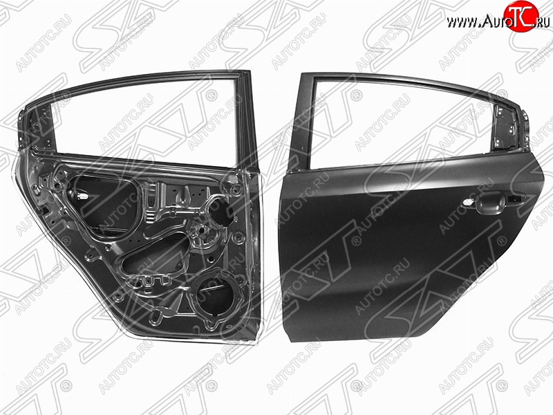 14 999 р. Левая дверь задняя SAT KIA Rio 4 FB дорестайлинг седан (2016-2020) (Неокрашенная)  с доставкой в г. Белгород