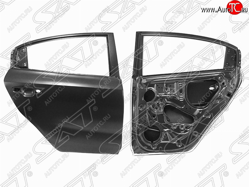 14 999 р. Правая дверь задняя SAT KIA Rio 4 FB дорестайлинг седан (2016-2020) (Неокрашенная)  с доставкой в г. Белгород