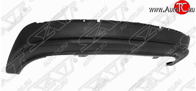 1 099 р. Накладка заднего бампера SAT SAT (нижняя часть, под молдинг) KIA Rio 3 QB рестайлинг седан (2015-2017)  с доставкой в г. Белгород