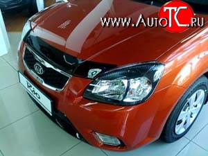 2 069 р. Дефлектор капота NovLine KIA Rio 2 JB дорестайлинг, хэтчбэк 5 дв. (2005-2009)  с доставкой в г. Белгород
