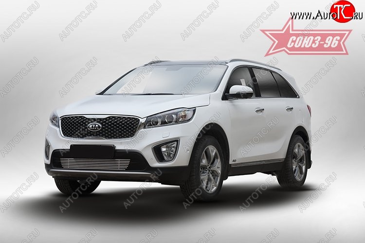 5 219 р. Декоративный элемент воздухозаборника Souz-96 (d10)  KIA Sorento  UM/Prime (2014-2020) дорестайлинг, рестайлинг  с доставкой в г. Белгород