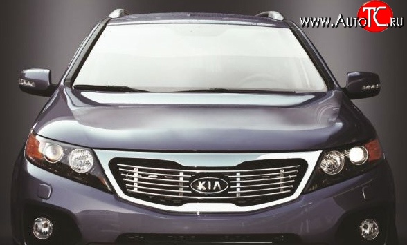 4 589 р. Декоративная вставка решетки радиатора Novline  KIA Sorento  XM (2009-2012) дорестайлинг  с доставкой в г. Белгород