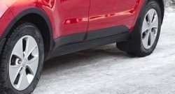 Накладки на колёсные арки RA (комплект 4 шт). KIA Soul  PS (2014-2016) дорестайлинг (Поверхность шагрень)