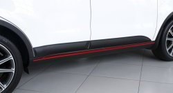 4 749 р. Молдинги дверей RA (комплект 4 шт.) KIA Soul PS дорестайлинг (2014-2016) (Поверхность глянец, Неокрашенные)  с доставкой в г. Белгород. Увеличить фотографию 3