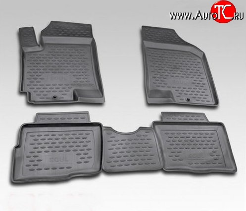 2 259 р. Комплект ковриков в салон Element 4 шт. (полиуретан) KIA Soul PS дорестайлинг (2014-2016)  с доставкой в г. Белгород