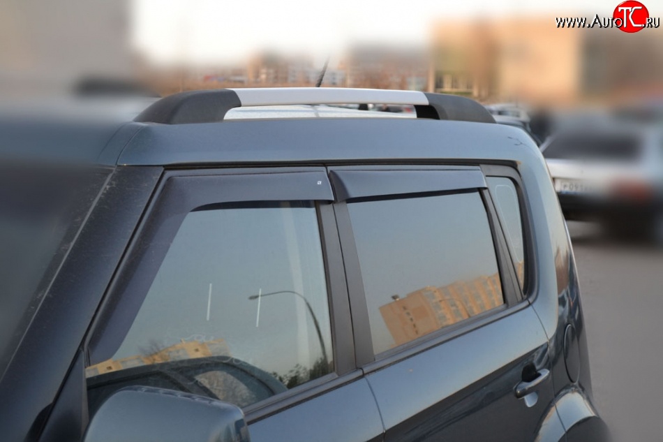 999 р. Комплект дефлекторов окон (ветровиков) 4 шт. Russtal KIA Soul AM дорестайлинг (2008-2011)  с доставкой в г. Белгород