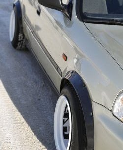 4 739 р. Универсальные фендера на колёсные арки RA (вынос 50 мм, комплект) Ford Focus 3 седан рестайлинг (2014-2019) (Поверхность глянец (под окраску))  с доставкой в г. Белгород. Увеличить фотографию 7