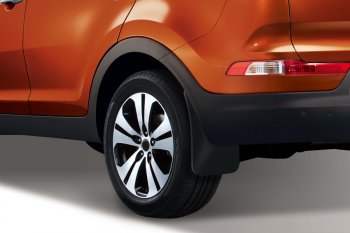 1 149 р. Брызговики задние Frosch (optimum, в пакете)  KIA Sportage  3 SL (2010-2016) дорестайлинг, рестайлинг (Задние)  с доставкой в г. Белгород. Увеличить фотографию 2