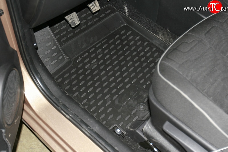 2 349 р. Комплект ковриков в салон Element 3 шт. (полиуретан) KIA Venga дорестайлинг (2009-2015)  с доставкой в г. Белгород