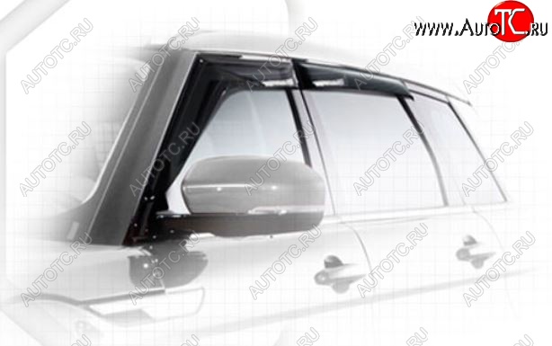 2 099 р. Дефлектора окон CA-Plastiс Land Rover Range Rover Evoque 1 L538 дорестайлинг 5 дв. (2011-2015) (Classic полупрозрачный, Без хром.молдинга)  с доставкой в г. Белгород
