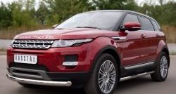 15 999 р. Одинарная защита переднего бампера диаметром 76 мм (Prestige u Pure) SLITKOFF Land Rover Range Rover Evoque 1 L538 дорестайлинг 5 дв. (2011-2015)  с доставкой в г. Белгород. Увеличить фотографию 4