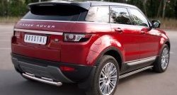 12 299 р. Защита порогов из круглой трубы диаметром 63 мм (Prestige u Pure) Russtal Land Rover Range Rover Evoque 1 L538 дорестайлинг 5 дв. (2011-2015) (Защита порогов с со скосами на торцах (вариант 1))  с доставкой в г. Белгород. Увеличить фотографию 4