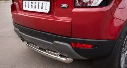 17 599 р. Защита заднего бампера (2 трубы Ø76 и 42 мм, нержавейка) SLITKOFF Land Rover Range Rover Evoque 1 L538 дорестайлинг 5 дв. (2011-2015)  с доставкой в г. Белгород. Увеличить фотографию 3