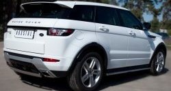 12 999 р. Защита заднего бампера (Ø75x42 мм, нержавейка, Dynamic) Russtal Land Rover Range Rover Evoque 1 L538 дорестайлинг 5 дв. (2011-2015)  с доставкой в г. Белгород. Увеличить фотографию 4